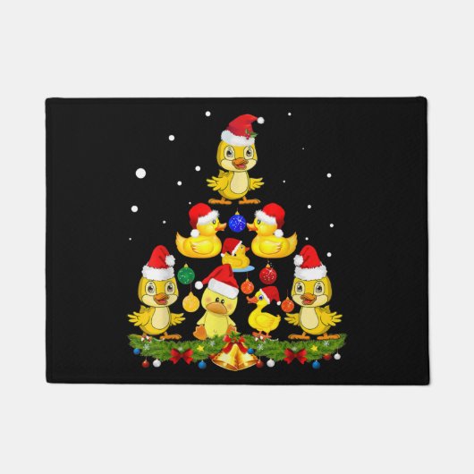 Duck kerstboom deurmat (Voorkant)