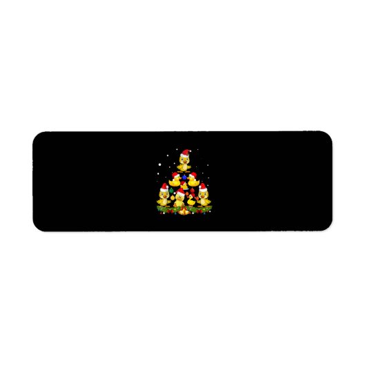 Duck kerstboom etiket (Voorkant)