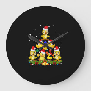 Duck kerstboom grote klok