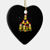 Duck kerstboom keramisch ornament (Rechts)