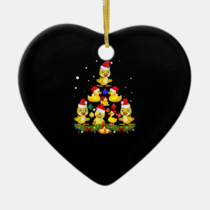 Duck kerstboom keramisch ornament