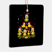 Duck kerstboom keramisch ornament (Rechts)