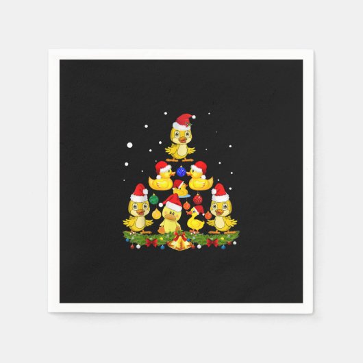 Duck kerstboom servet (Voorkant)