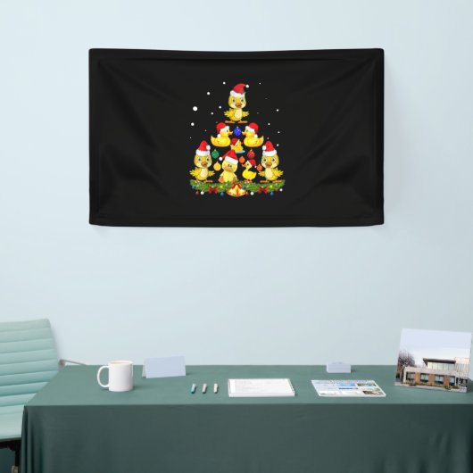 Duck kerstboom spandoek (Beurs)