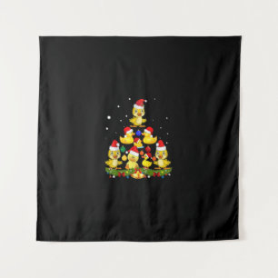 Duck kerstboom wandkleed