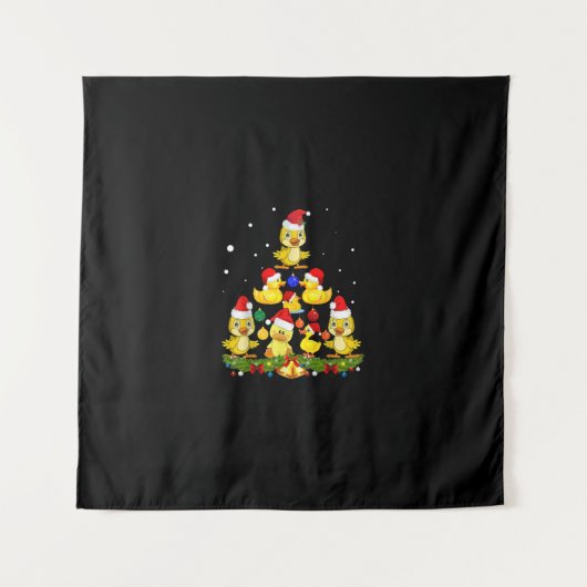 Duck kerstboom wandkleed (Voorkant)