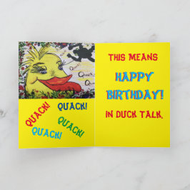 Duck kind Verjaardagskaart Kaart