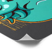 Duck Kraken Release The Quacken Funny Rubber Boxer Poster (Hoek)