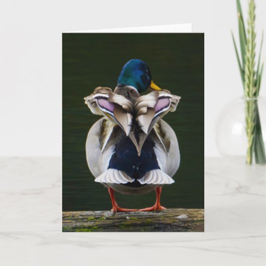 Duck Love Carte de remerciements (Devant)