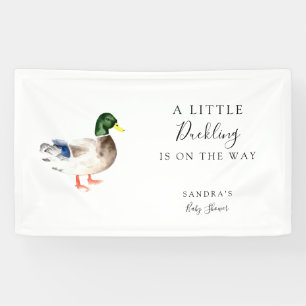 Duck Mallard Baby shower Custom Welkom Spandoek