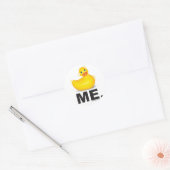 Duck me: Klassieke Duckie Ronde Sticker (Envelop)