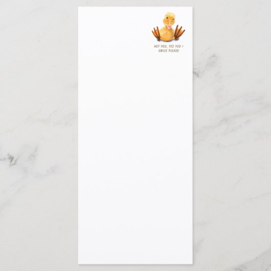 Duck Menu Smile - Texte personnalisé (Devant)