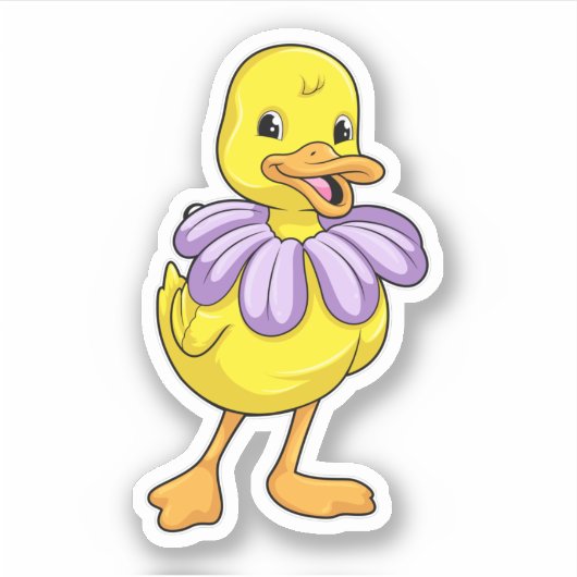 Duck met Daisy Sticker (Voorkant)