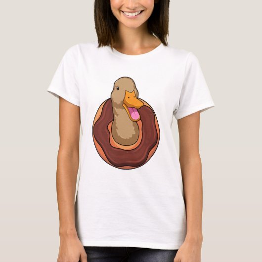 Duck met Donut T-shirt (Voorkant)