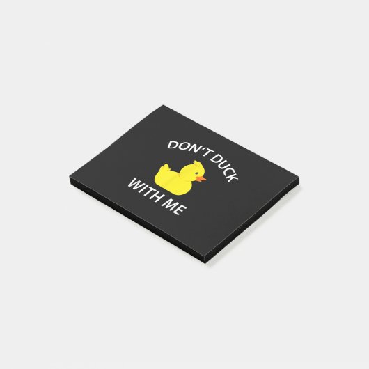 Duck met me, grappige Rubber Duck Post-it® Notes (Schuin)