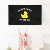 Duck met me, grappige Rubber Duck Spandoek (Insitu)
