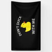 Duck met me, grappige Rubber Duck Spandoek (Verticaal)