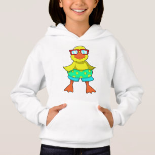 Duck met Swim-ring en zonnebril