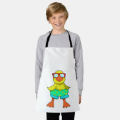 Duck met Swim-ring en zonnebril Schort (Gedragen)