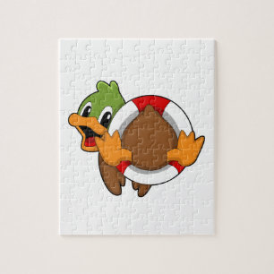 Duck met Swim ring Legpuzzel