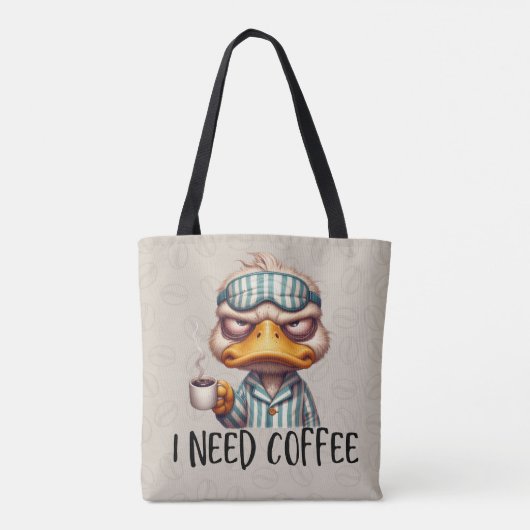 Duck Need Coffee Tas (Achterkant)
