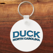 Duck North Carolina Arch Text Logo Sleutelhanger (Voorkant)
