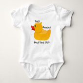 Duck omheen en ontdek de Rubber Duck Funny Romper (Voorkant)