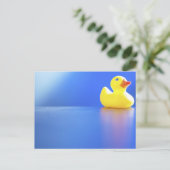 Duck on Blue Briefkaart (Staand voorkant)