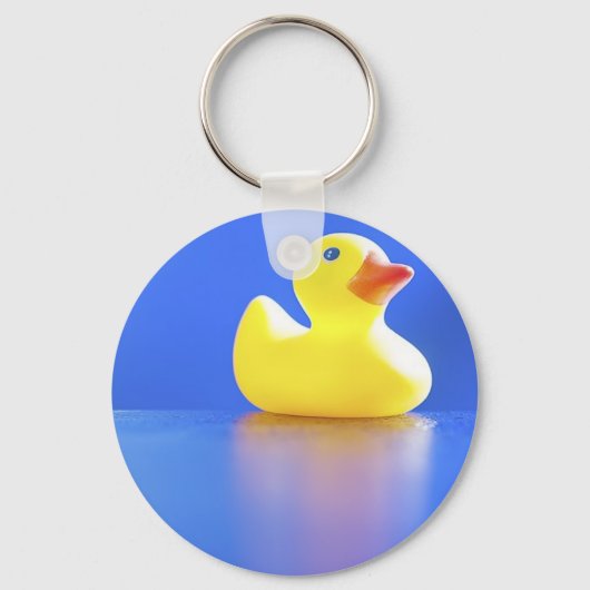 Duck on Blue Sleutelhanger (Voorkant)
