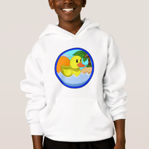 Duck op Beach met Palm-bomen.PNG