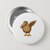 Duck op Hip Hop Dance Dab Ronde Button 7,6 Cm (Voorkant /achterkant)