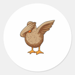 Duck op Hip Hop Dance Dab Ronde Sticker