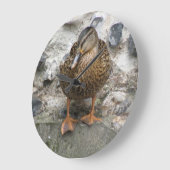 Duck op Wall Clock Grote Klok (Hoek)