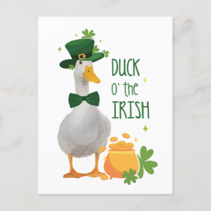 Duck o's the Irish St. Patricks Day Briefkaart