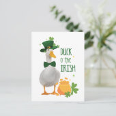 Duck o's the Irish St. Patricks Day Briefkaart (Staand voorkant)