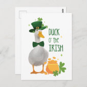 Duck o's the Irish St. Patricks Day Briefkaart (Voorkant / Achterkant)