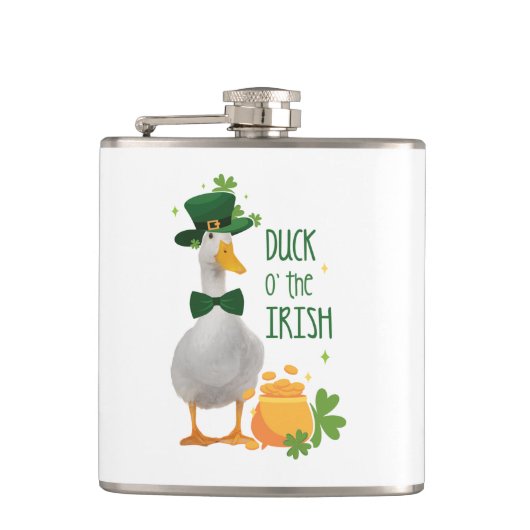 Duck o's the Irish St. Patricks Day Heupfles (Voorkant)