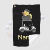 Duck Pilot Aviation Industry met golfkarretje Golfhanddoek (Insitu)