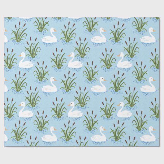 Duck Pond Pattern Cadeaupapier (Vlak)