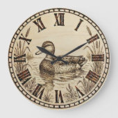 Duck Pond Wall Clock  Grote Klok (Voorkant)
