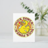 Duck Power. Briefkaart (Staand voorkant)