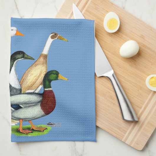 Duck Quartet Theedoek (Quarter Fold)