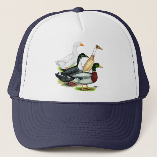 Duck Quartet Trucker Pet (Voorkant)