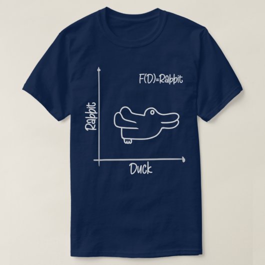 Duck Rabbit Wittgenstein Fun Teacher Easter Day T-shirt (Design voorkant)
