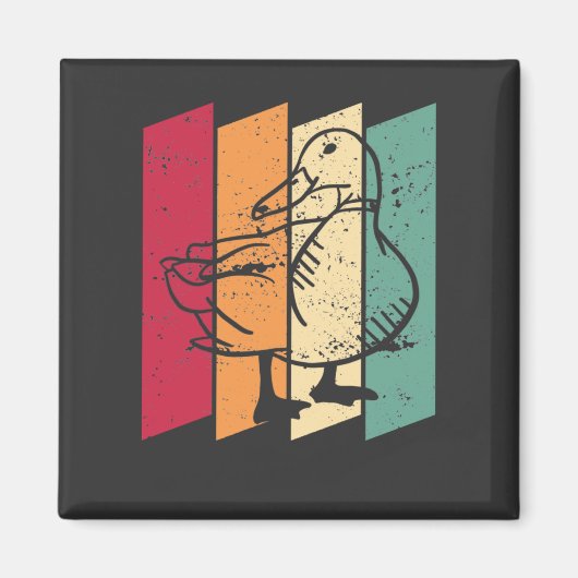 Duck Retro Magneet (Voorkant)