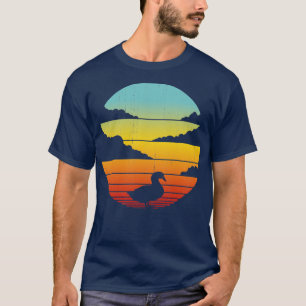 Duck Retro Sunset Vintage 60s 70s voor mannen B T-shirt