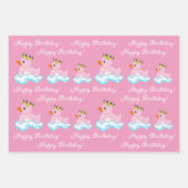 Duck (roze) Birthday Party Wrapping Paper (Voorkant 3)