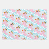 Duck (roze) Birthday Party Wrapping Paper (Voorkant)