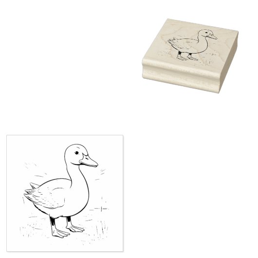 Duck Rubberstempel (Gestempeld)