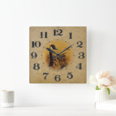 Duck season vierkante klok (Huis)